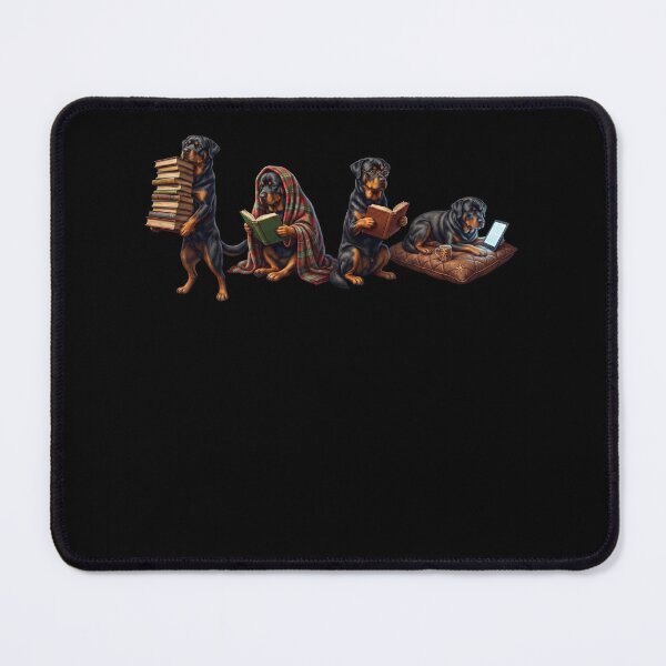 Item preview, Rottweiler Book Reader Reading Dog Lover designed and sold by dian-rody-crest.