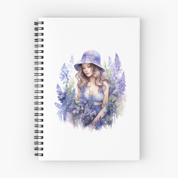Item preview, Lupine Flower Girl | Elegant Botanical Floral Art designed and sold by Mandayartstudio.