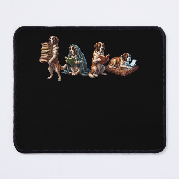Item preview, Saint Bernard Book Reader Reading Dog Lover designed and sold by dian-rody-crest.