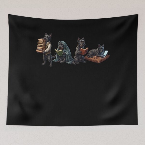 Item preview, Scottish Terrier Book Reader Reading Dog Lover designed and sold by dian-rody-crest.