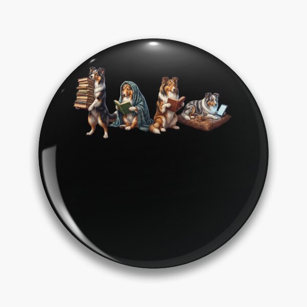 Item preview, Shetland Sheepdog Book Reader Reading Dog Lover designed and sold by dian-rody-crest.