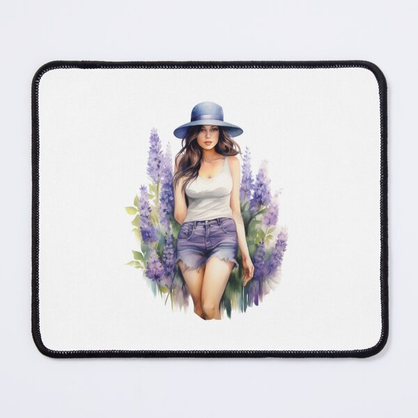 Item preview, Lupine Flower Girl | Elegant Botanical Floral Art designed and sold by Mandayartstudio.