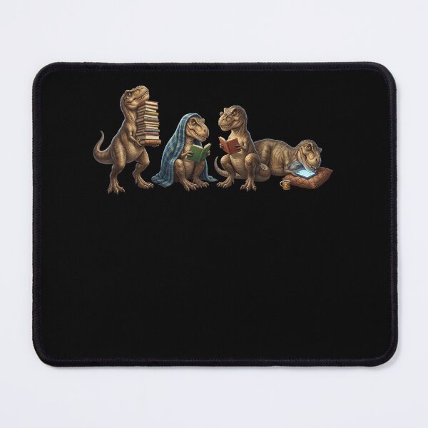 Item preview, T Rex Dinosaur Book Reader Reading Dog Lover designed and sold by dian-rody-crest.