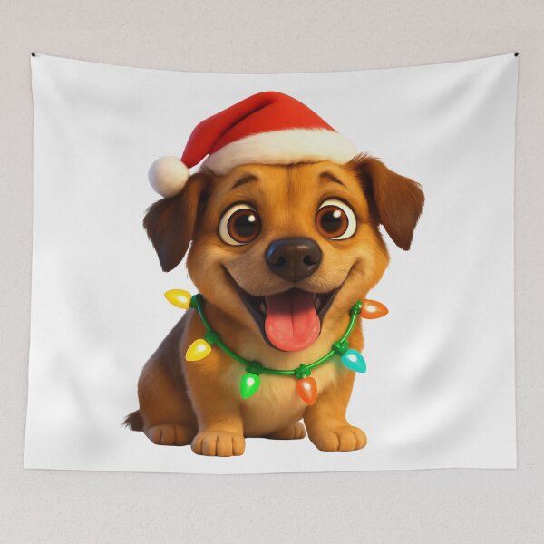 Item preview, Mongrel Dog Christmas Cheer designed and sold by Sillytoe.