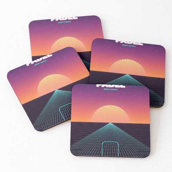 Item preview, Padel Synthwave Retro Sunset Design designed and sold by CourtCultureHQ.