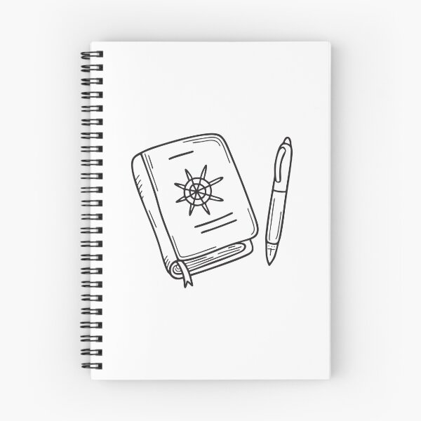 Item preview, A voyage logbook beside a pen designed and sold by rasagamastore.