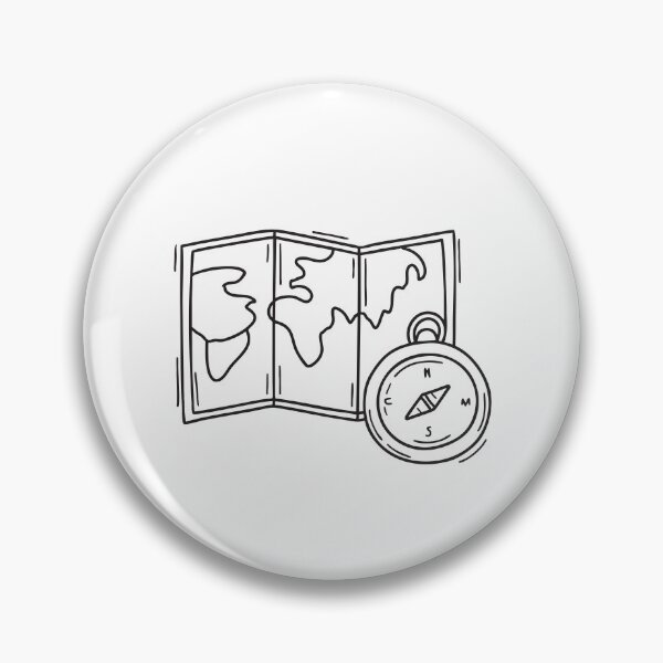 Item preview, A voyage map beside a compass designed and sold by rasagamastore.