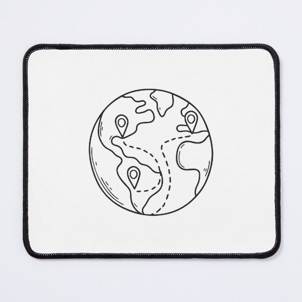 Item preview, A voyage route marked on a globe designed and sold by rasagamastore.