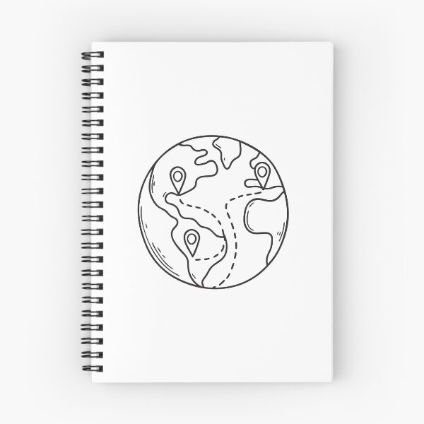 Item preview, A voyage route marked on a globe designed and sold by rasagamastore.