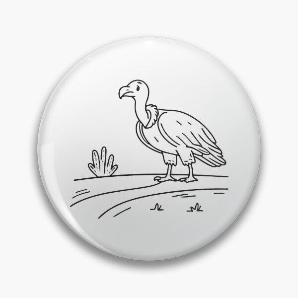 Item preview, A vulture across a desert path designed and sold by rasagamastore.