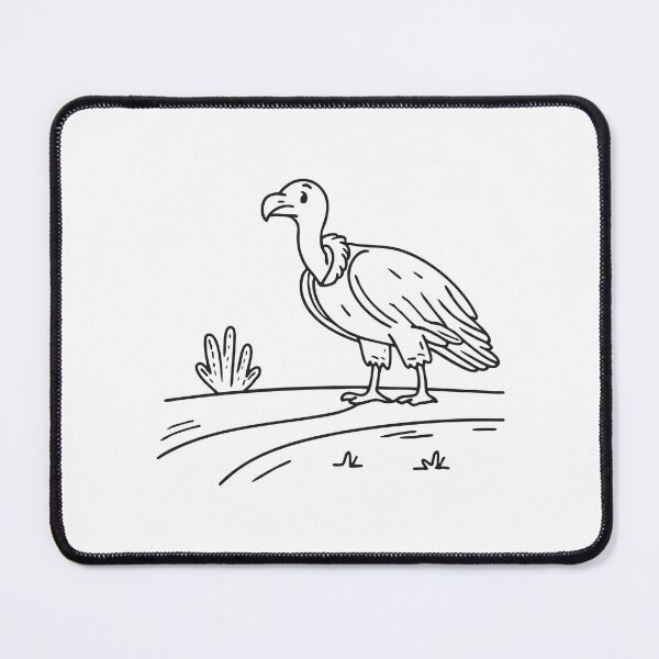 Item preview, A vulture across a desert path designed and sold by rasagamastore.