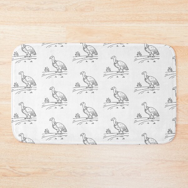 Item preview, A vulture across a desert path designed and sold by rasagamastore.