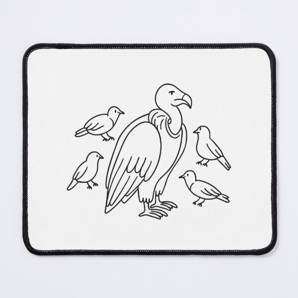 Item preview, A vulture among a group of birds designed and sold by rasagamastore.
