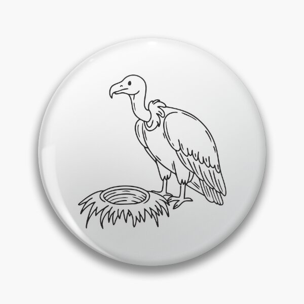 Item preview, A vulture at the edge of a nest designed and sold by rasagamastore.