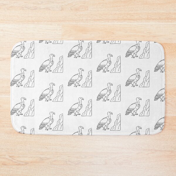 Item preview, A vulture beside a rocky cliff designed and sold by rasagamastore.