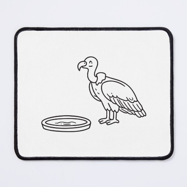 Item preview, A vulture beside a watering hole designed and sold by rasagamastore.