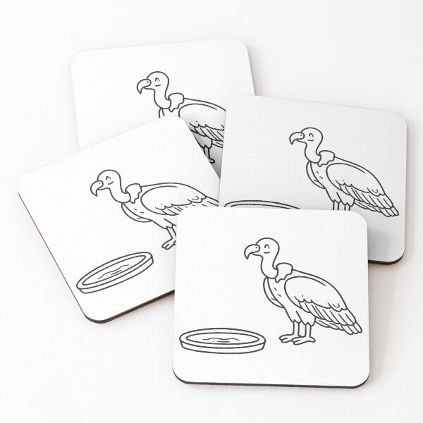 Item preview, A vulture beside a watering hole designed and sold by rasagamastore.