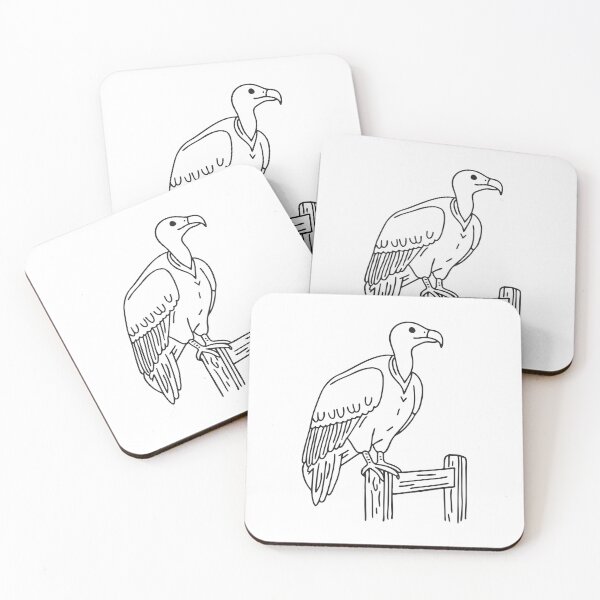 Item preview, A vulture on a fence post designed and sold by rasagamastore.