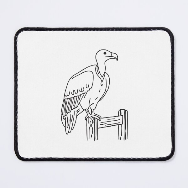 Item preview, A vulture on a fence post designed and sold by rasagamastore.