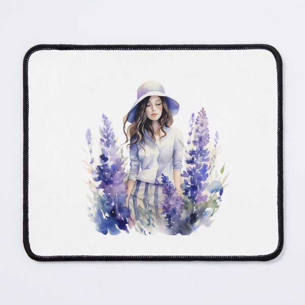 Item preview, Lupine Flower Girl | Elegant Botanical Floral Art designed and sold by Mandayartstudio.