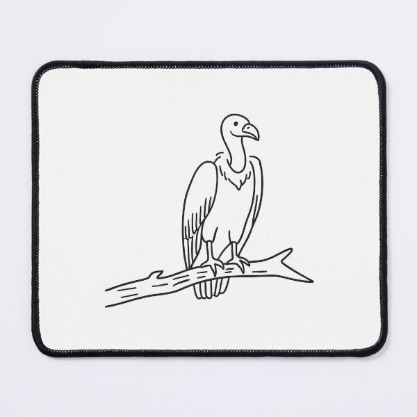 Item preview, A vulture under a dry tree branch designed and sold by rasagamastore.