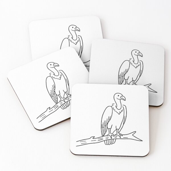Item preview, A vulture under a dry tree branch designed and sold by rasagamastore.