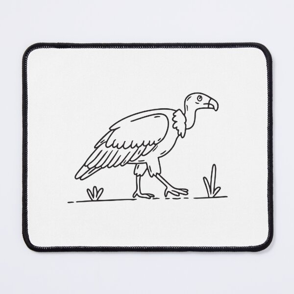 Item preview, A vulture walking across a savanna trail designed and sold by rasagamastore.