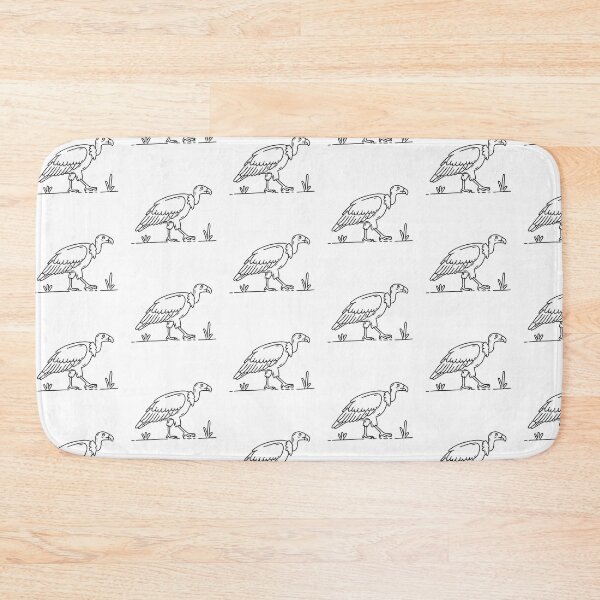 Item preview, A vulture walking across a savanna trail designed and sold by rasagamastore.
