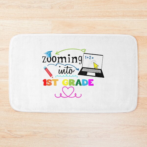Item preview, Zooming Into 1st Grade Back To School Math Art designed and sold by akisaredo.