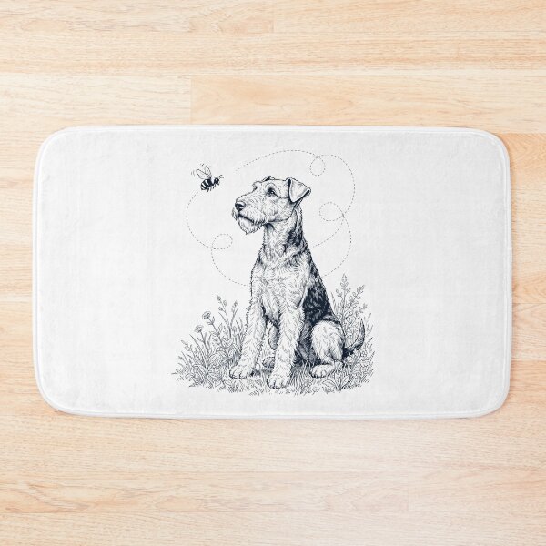 Item preview, Airedale Terrier Bumble Bee Honeybee Dog Lover designed and sold by dian-rody-crest.