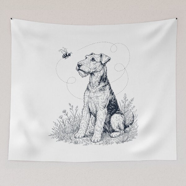 Item preview, Airedale Terrier Bumble Bee Honeybee Dog Lover designed and sold by dian-rody-crest.