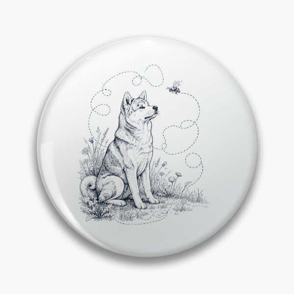 Item preview, Akita Bumble Bee Honeybee Dog Lover designed and sold by dian-rody-crest.