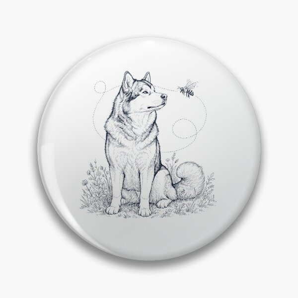 Item preview, Alaskan Malamute Bumble Bee Honeybee Dog Lover designed and sold by dian-rody-crest.