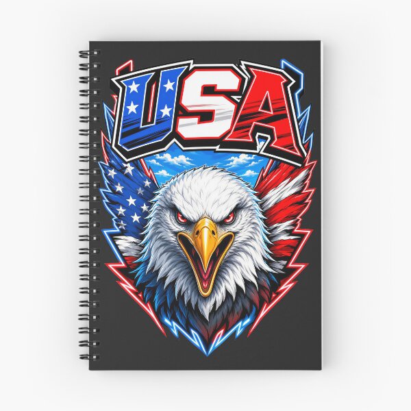Item preview, American Eagle USA Patriotic Art – Red White Blue Bald Eagle & Stars designed and sold by WLHmedia.com .