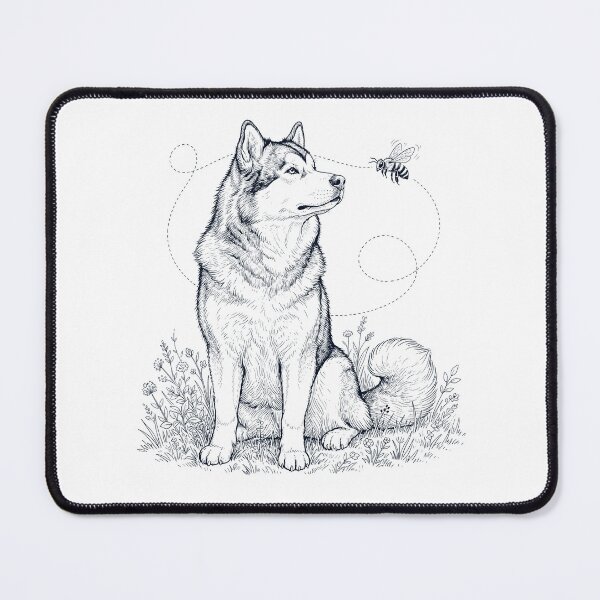 Item preview, Alaskan Malamute Bumble Bee Honeybee Dog Lover designed and sold by dian-rody-crest.