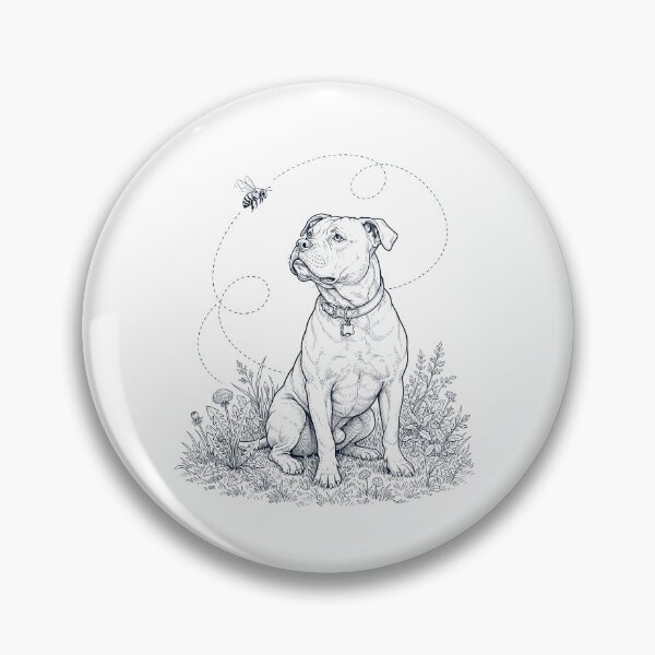 Item preview, American Bulldog Bumble Bee Honeybee Dog Lover designed and sold by dian-rody-crest.