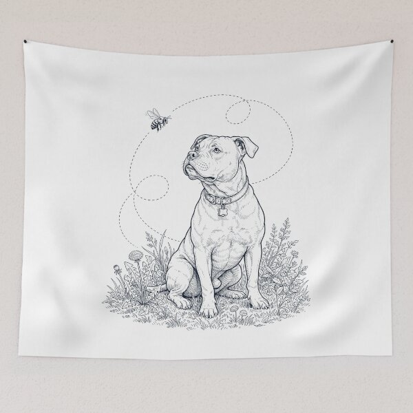 Item preview, American Bulldog Bumble Bee Honeybee Dog Lover designed and sold by dian-rody-crest.