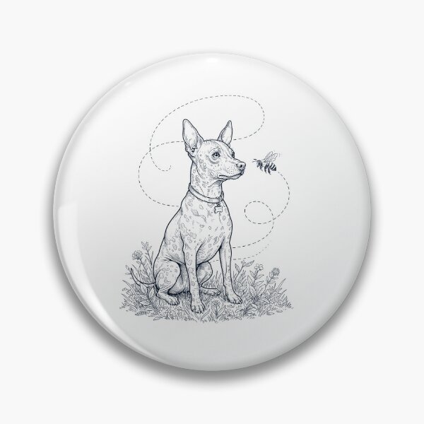 Item preview, American Hairless Terrier Bumble Bee Honeybee Dog Lover designed and sold by dian-rody-crest.