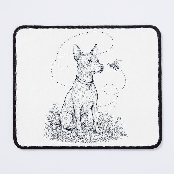 Item preview, American Hairless Terrier Bumble Bee Honeybee Dog Lover designed and sold by dian-rody-crest.