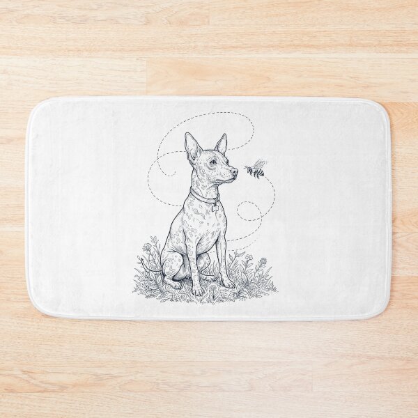Item preview, American Hairless Terrier Bumble Bee Honeybee Dog Lover designed and sold by dian-rody-crest.