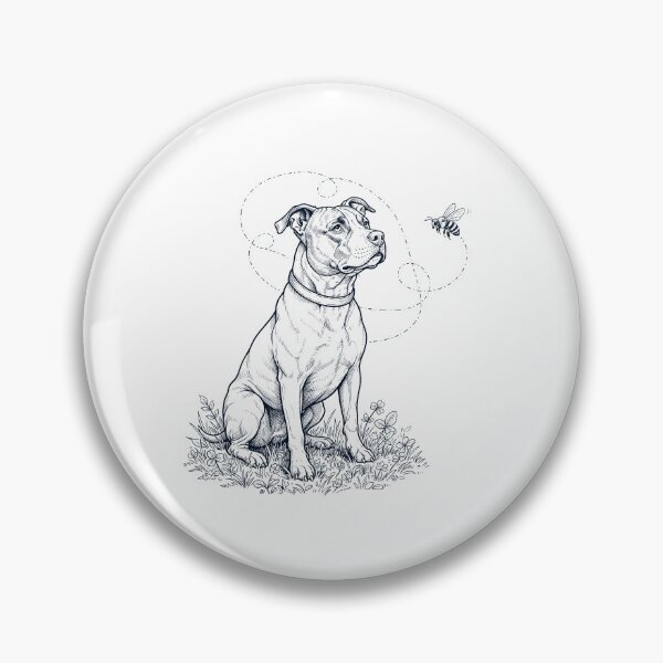 Item preview, American Pit Bull Terrier Bumble Bee Honeybee Dog Lover designed and sold by dian-rody-crest.