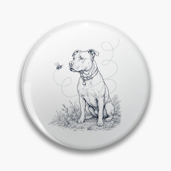 Item preview, American Staffordshire Terrier Bumble Bee Honeybee Dog Lover designed and sold by dian-rody-crest.
