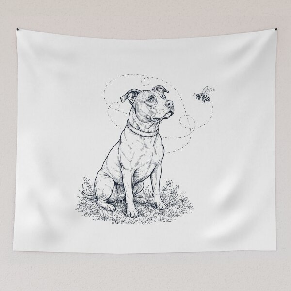 Item preview, American Pit Bull Terrier Bumble Bee Honeybee Dog Lover designed and sold by dian-rody-crest.