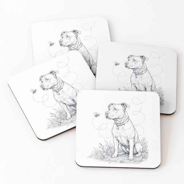 Item preview, American Staffordshire Terrier Bumble Bee Honeybee Dog Lover designed and sold by dian-rody-crest.