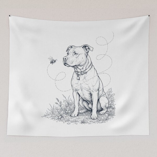 Item preview, American Staffordshire Terrier Bumble Bee Honeybee Dog Lover designed and sold by dian-rody-crest.