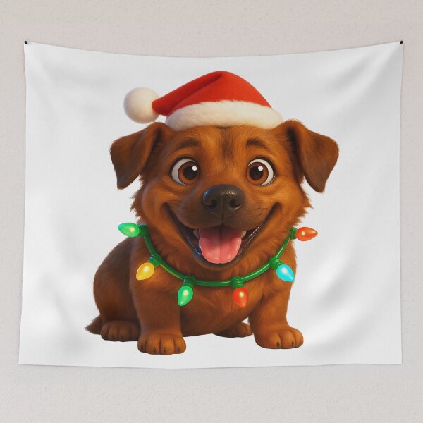 Item preview, Mountain Cur Dog Christmas Cheer designed and sold by Sillytoe.