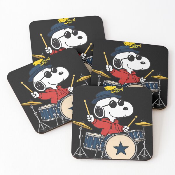 Item preview, Snoopy Drummer Jazz Band Music designed and sold by befoula.