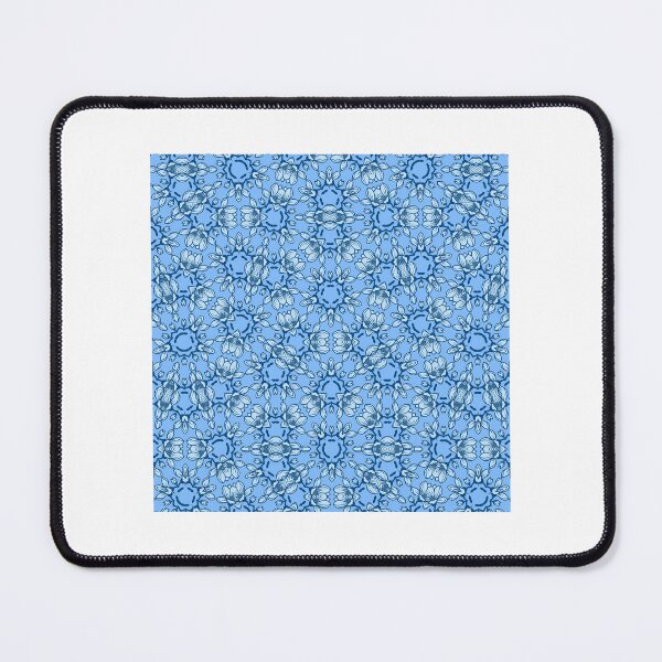 Item preview, Elegant Blue Botanical Floral Pattern designed and sold by roobnyah.