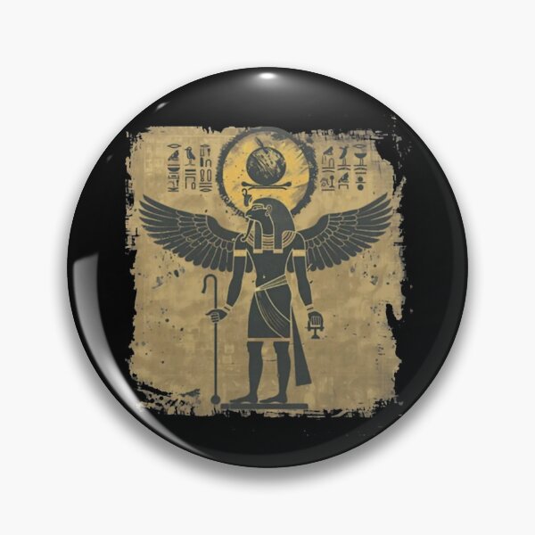 Item preview, Ancient Egypt Eagle Deity Hieroglyphics Papyrus Art designed and sold by MarioGerbe.