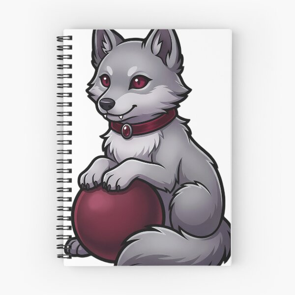 Item preview, Gothic Vampire Wolf Cub with Garnet Orb designed and sold by IllumeInk.